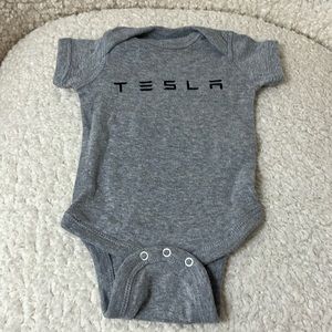 Tesla newborn onesie